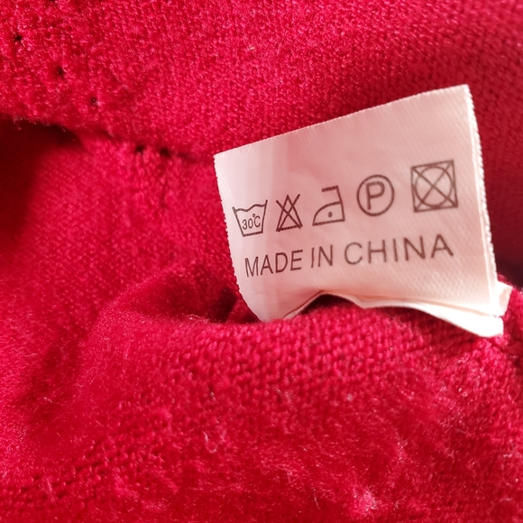 Yuna Burgundy Crew Neck Sweater - Picture 7 of 14